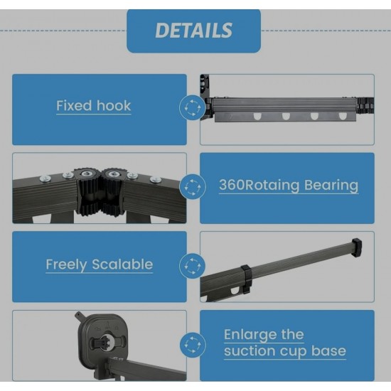 SpaceSaver 3-Tier Clothes Drying Rack (34-34-34cm)