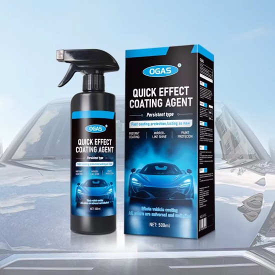 OGAS Mirror Effect Protective Coating Spray (500ml) (High Gloss Shine • Water Repellent • Dirt Resistant) 