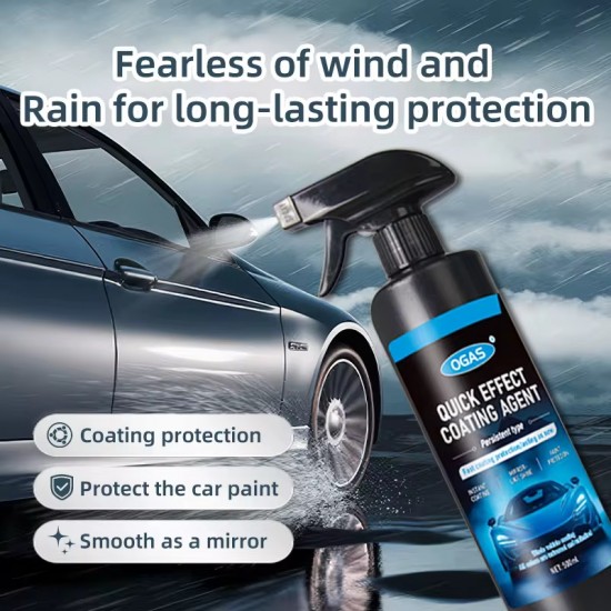 OGAS Mirror Effect Protective Coating Spray (500ml) (High Gloss Shine • Water Repellent • Dirt Resistant) 