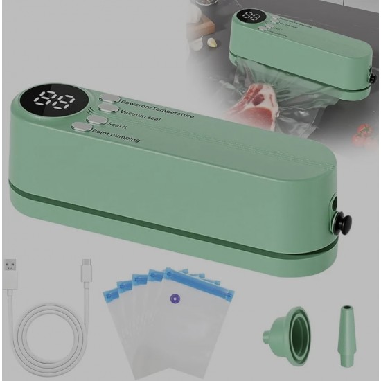 FreshSave Multifunctional Vacuum Sealer (100pcs 20x12cm Vacuum Bag Gift)