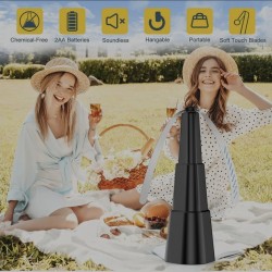 FlyShield 360™ Pocket (Foldable Black)– Total Fly Control (25x9x2cm)