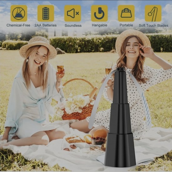 FlyShield 360™ Pocket (Foldable Black)– Total Fly Control (25x9x2cm)