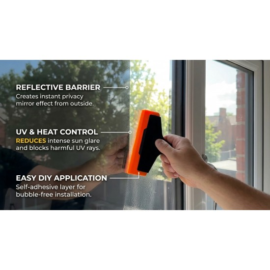 AntiPeek™ Mirror Privacy Window Film (50cm x 10 Meter)