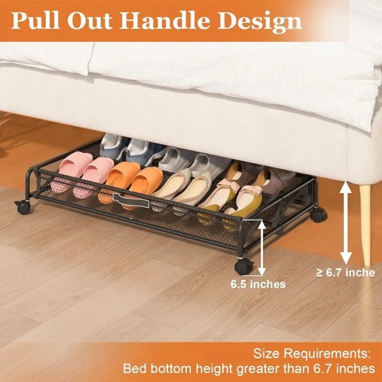 RollerBox Wheel‑Mounted Shoe Organizer