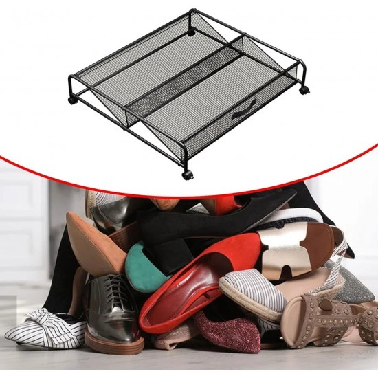 RollerBox Wheel‑Mounted Shoe Organizer