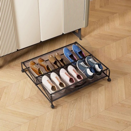 RollerBox Wheel‑Mounted Shoe Organizer