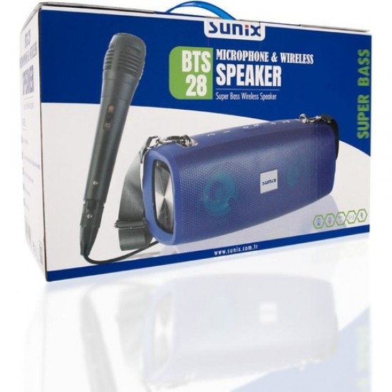 Sunix BTS28 Bluetooth Wireless Hoparlör + Mikrofon