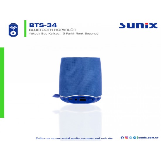 Sunix BTS34 Bluetooth Hoparlör