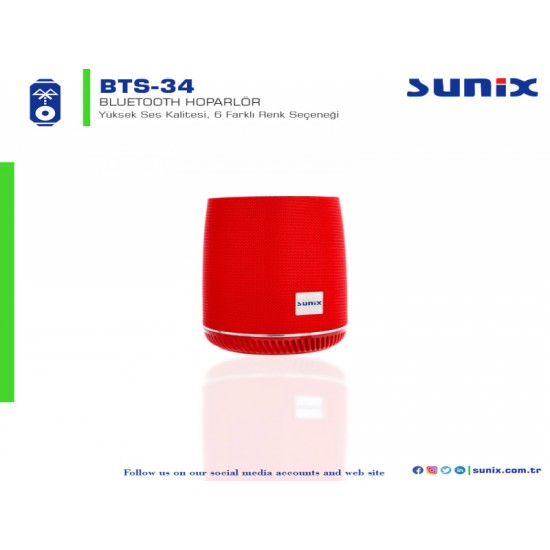 Sunix BTS34 Bluetooth Hoparlör