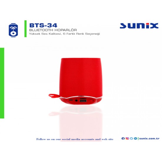 Sunix BTS34 Bluetooth Hoparlör