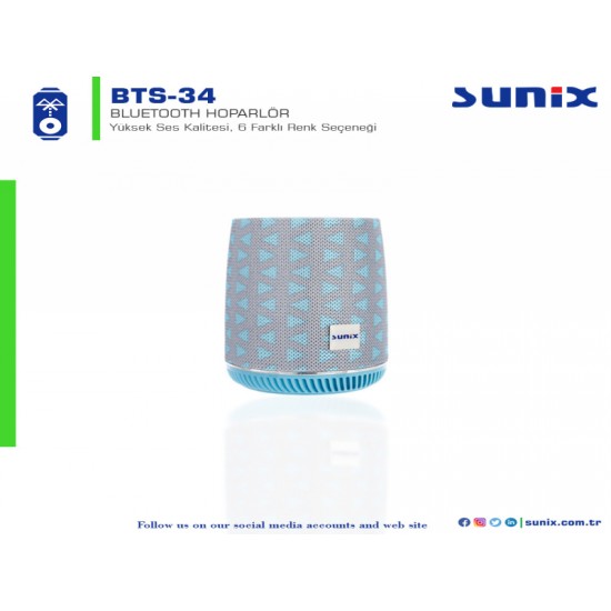 Sunix BTS34 Bluetooth Hoparlör