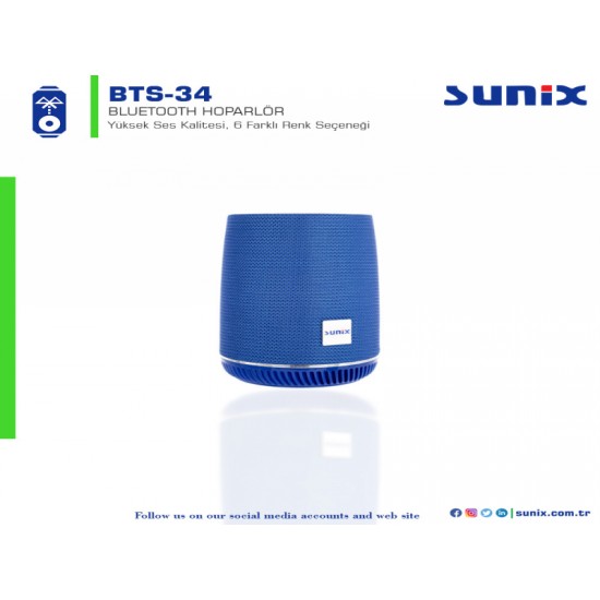 Sunix BTS34 Bluetooth Hoparlör