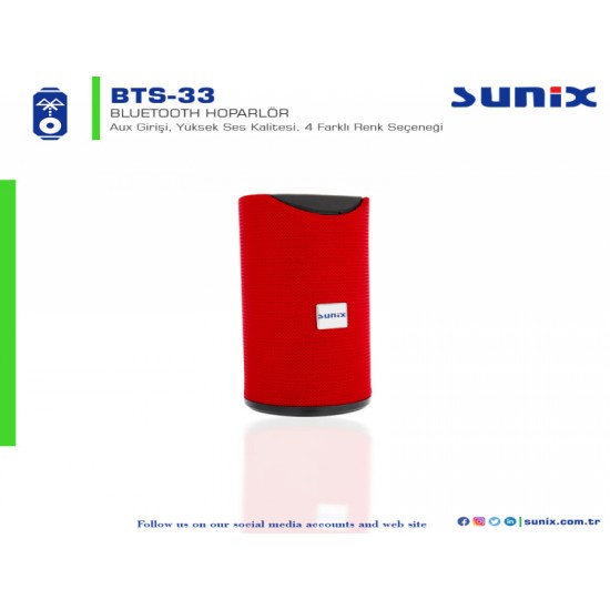 Sunix BTS33 Bluetooth Ses Bombası 