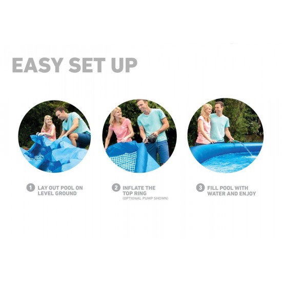 Intex  Easy Set 366x76 cm Inflatable Family Swimming Pool 28130