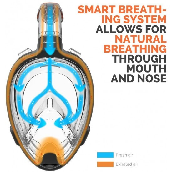 OutdoorMaster 180° Snorkel Mask