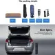 Feamont Portable 5.2x2.3m Remote Control Automatic Car Umbrella + Outdoor Tripod Stand