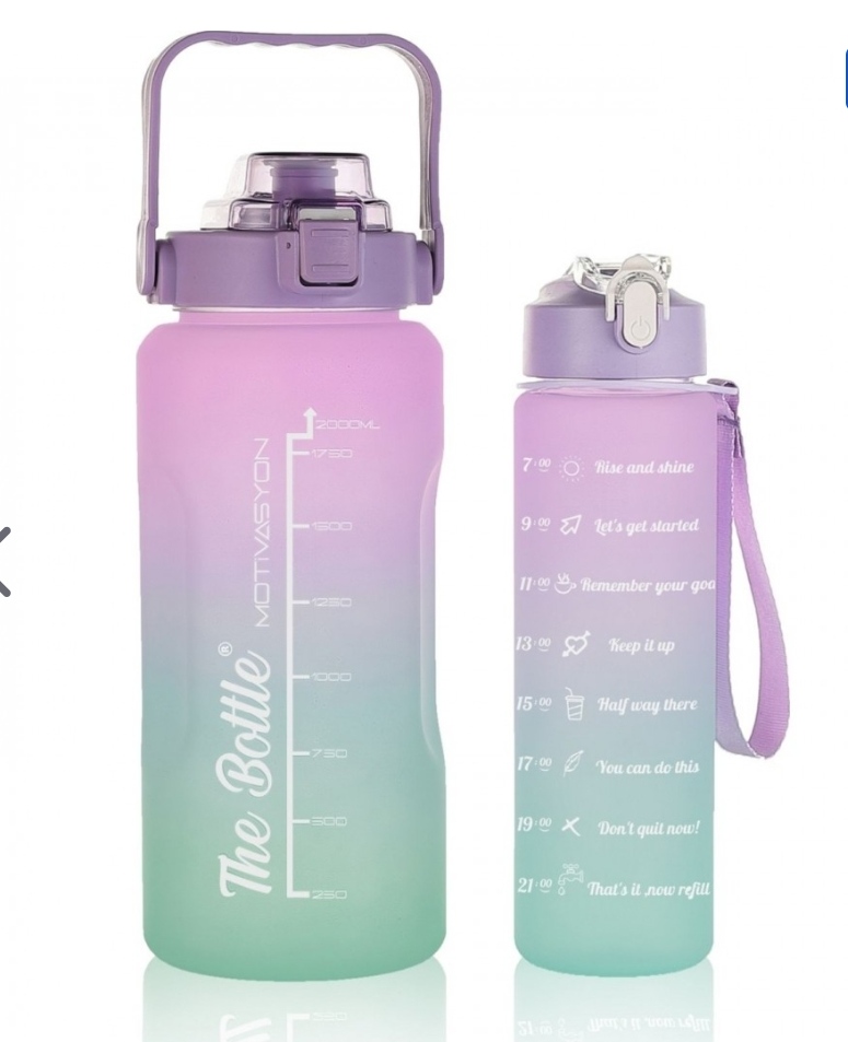 Double Motivational Water Bottle