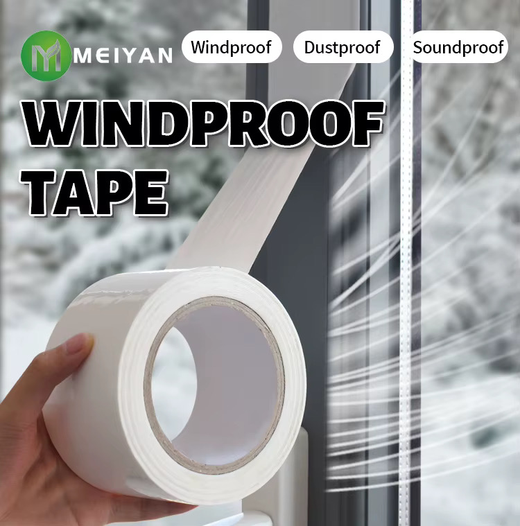 Water, Wind, Sound, Dust Proof Tape White (Pack of 2) (5cmx4.5m)