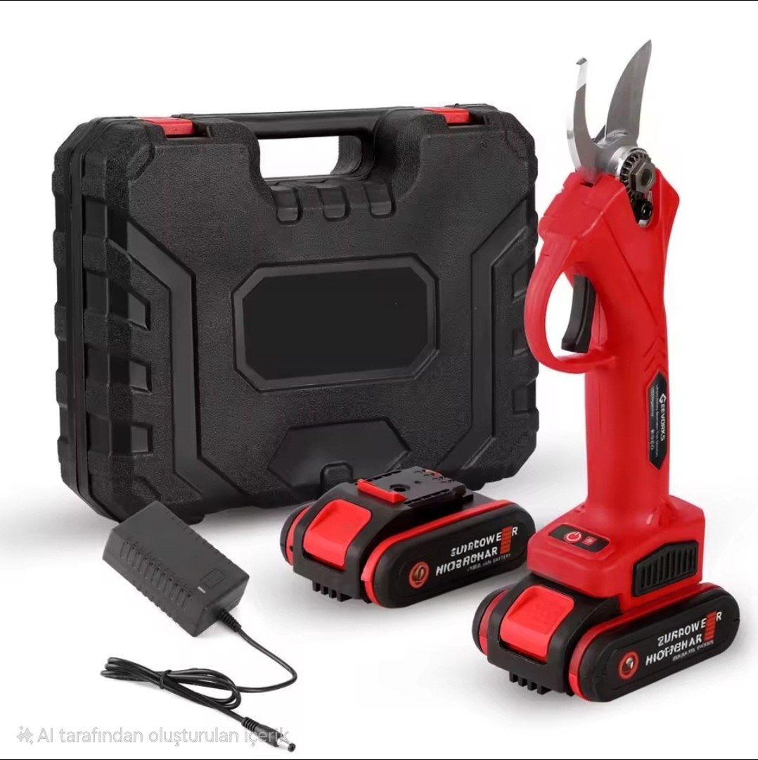 Professional Rechargeable 25mm Pruning Shears with 1300mah Dual Battery