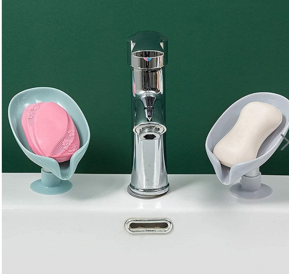 2 Pack Soap Dispenser with Suction Cup and Water Drain