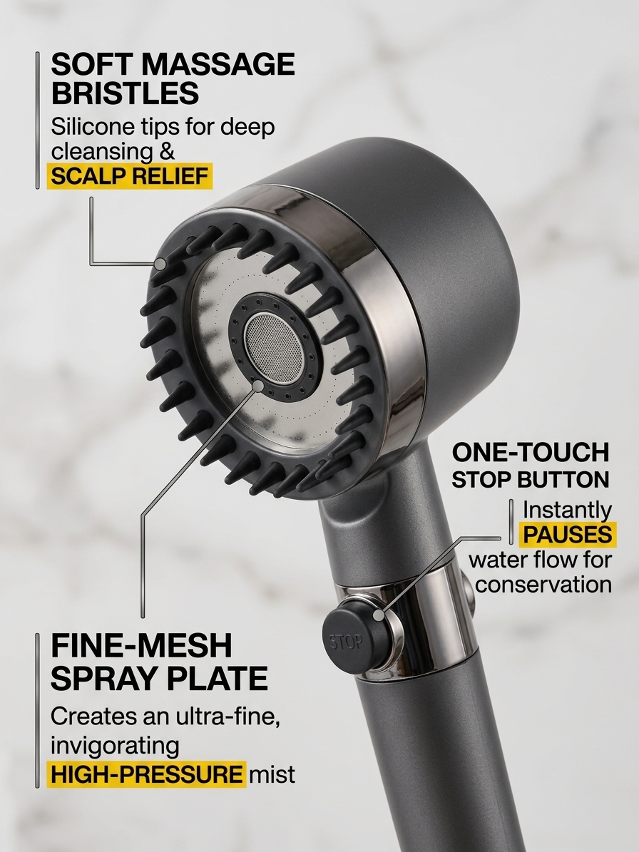 SpaBreeze Turbo Massage Shower Head