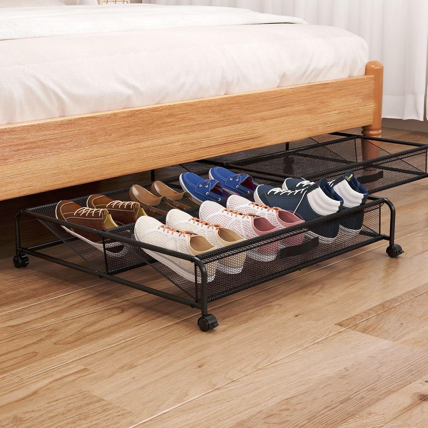 RollerBox Wheel‑Mounted Shoe Organizer