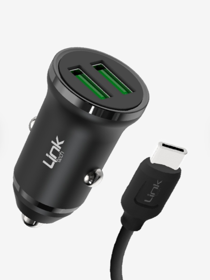 Linktech C483 Eco-Friendly 12W Type-C Cable Car Charger